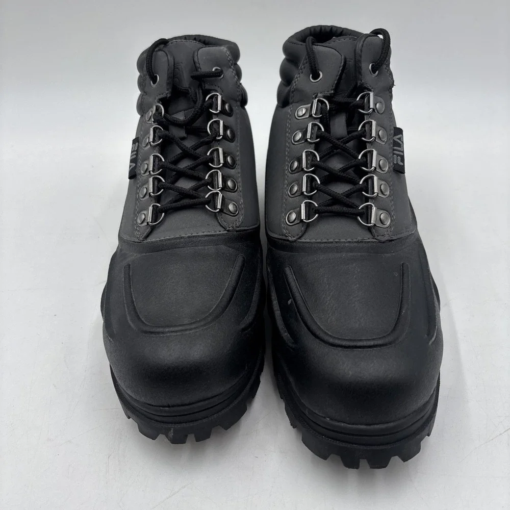 Fila Men's WeatherTec Hiking Boot 9.5 US Black/Grey